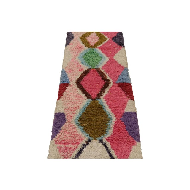 Traditional Vintage Azilal Moroccan Style Runner Rug, With Patterns From Rug & Kilim For Sale - Image 3 of 7