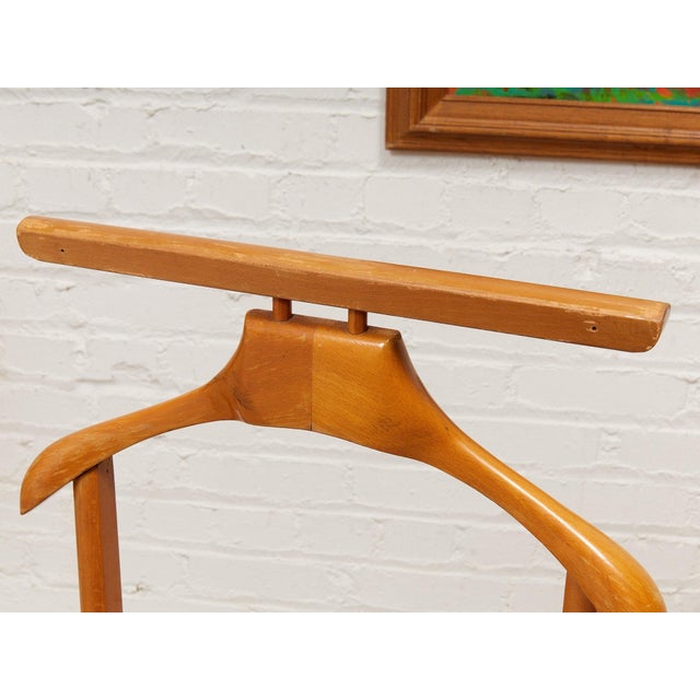 Camel Vintage Maple Wood Valet For Sale - Image 8 of 8