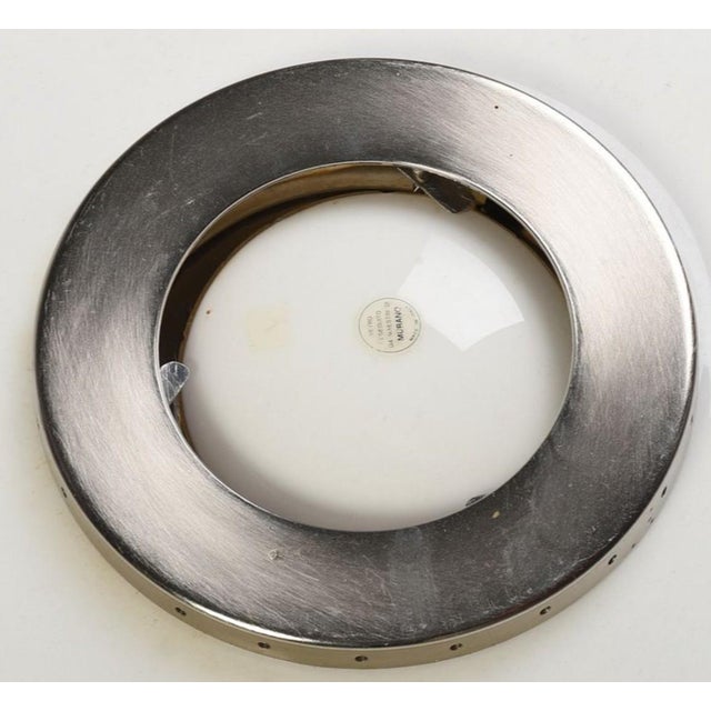 Mid 20th Century Large Round Murano Glass Pendant Wall Light For Sale - Image 4 of 4