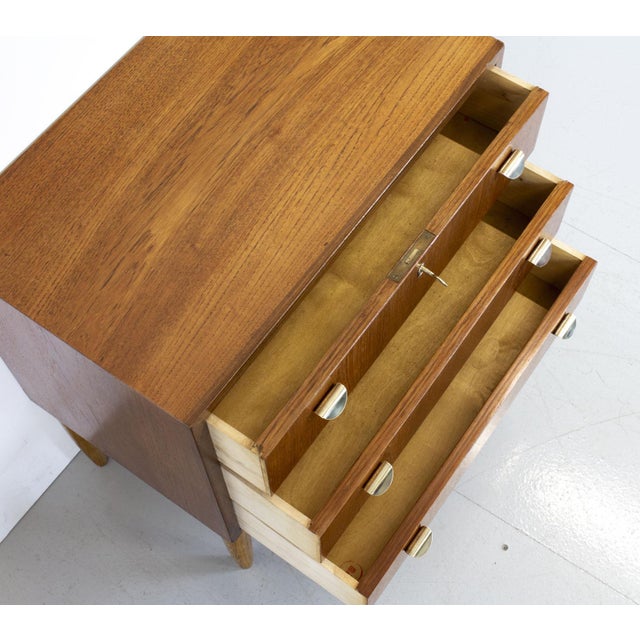 Wood Mid-Century Danish Teak Chest of Drawers, 1960s For Sale - Image 7 of 12