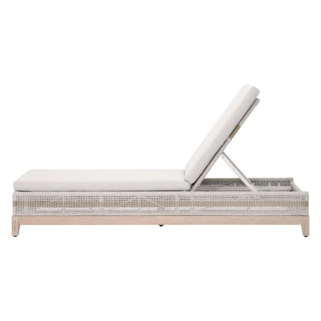 Tapestry Teak & Rope Outdoor Chaise Lounge For Sale In Los Angeles - Image 6 of 13