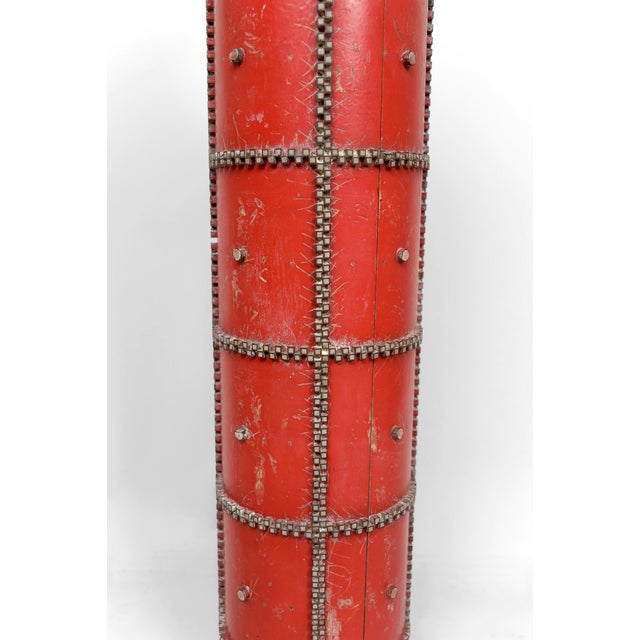 1920s Vintage Industrial Art Deco Printing Roller Lamp, 1920 For Sale - Image 5 of 13