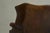 1930s English Tufted Wingback Settee in Patinated Leather, 1900 For Sale - Image 5 of 17