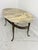 Oval Coffee Table in Brass and Marble, Italy, 1950s For Sale - Image 4 of 12