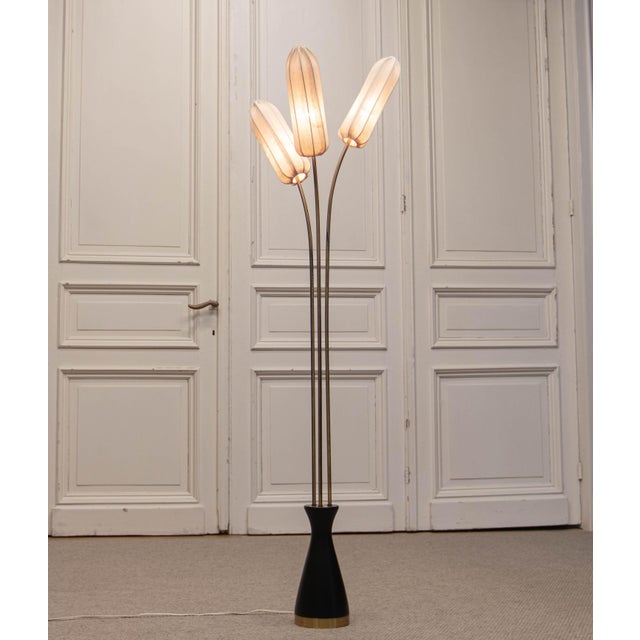 Swedish 3-Light Floor Lamp from Bergboms, 1950s For Sale - Image 9 of 9
