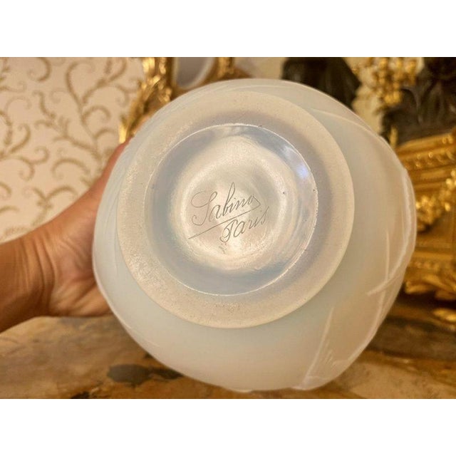 Art Deco Opalescent Vase with Swallows from Sabino Paris For Sale - Image 12 of 13
