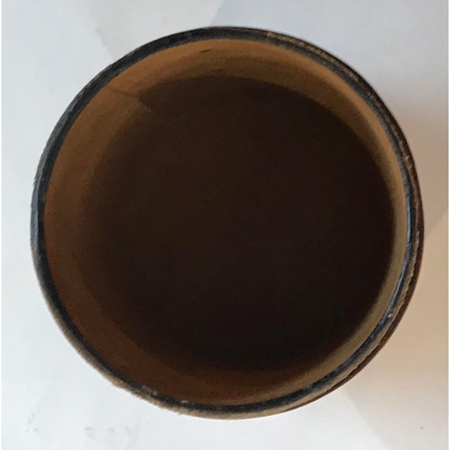 English Made in Italy Leather Box W/ Lid For Sale - Image 3 of 8