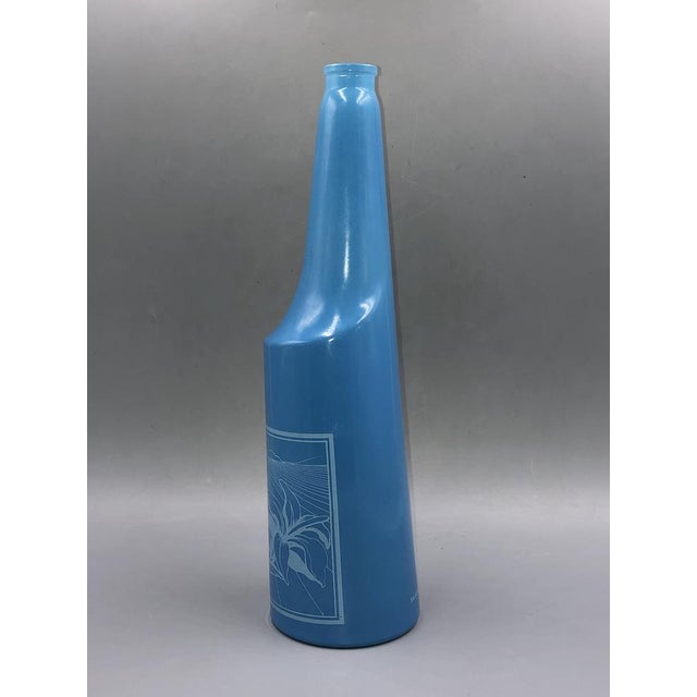 Blue Glass Bottle No 2 by Salvador Dali for Rosso Antico, Italy, 1970s For Sale - Image 9 of 13