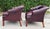Vintage Chesterfield Club Chairs in Oxblood Leather For Sale In Naples, FL - Image 6 of 18