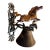 Antique Cast Iron Horse Wall Bell-Equestrian Door-Dinner Bell-Rustic-Farmhouse For Sale