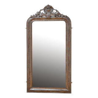 Antique Wall Mirror in Silver For Sale