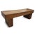 Rustic Vintage Thick Solid Wood Bench For Sale - Image 3 of 7