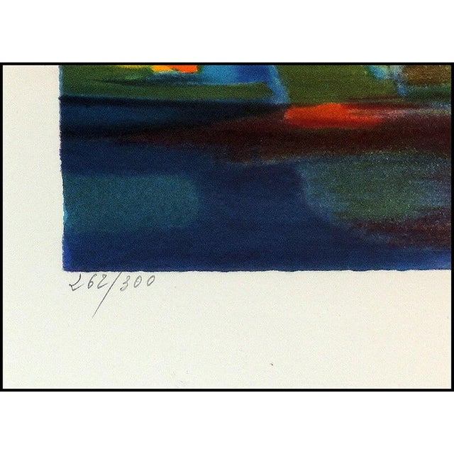 Mid 20th Century Boats in Harbor, Marcel Mouly For Sale - Image 4 of 5