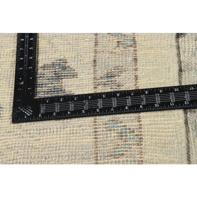 Textile Vintage Modern Turkish Oushak Rug - 10'04 X 14'05 For Sale - Image 7 of 10