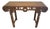 Carved Oak Vintage Asian Style Console Table For Sale