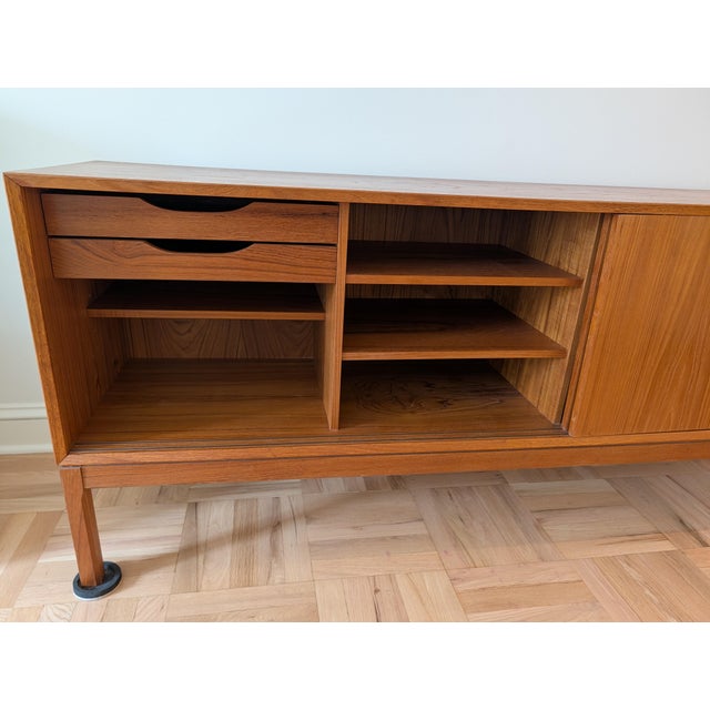 Mid 20th Century Gorgeous Mid-Century Danish Teak Credenza Attributed to Aksel Kjersgaard For Sale - Image 5 of 18
