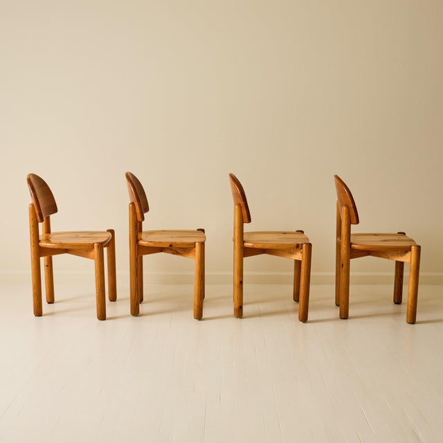 Rainer Daumiller Pine Dining Chairs, Set of 6, 1970s For Sale - Image 4 of 7