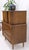 Light Walnut Bow Front Drawers Long Brass Pull Hardware Gentleman's Chest Mint For Sale - Image 9 of 18