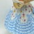 Victorian Herend Deryne (Mrs. Dery) Large 14” Porcelain Figure: Woman With Guitar/Mandolin (Blue Gown, Floral Motifs) Ligeti Early Mark, Vintage #5753 For Sale - Image 3 of 18