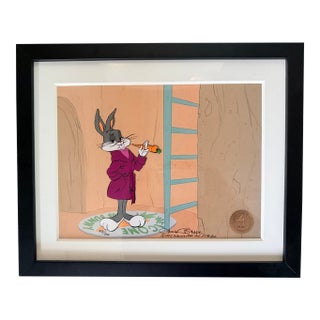 1992 Chuck Jones "Home Sweet Home" Signed Bugs Bunny Cel, Framed For Sale