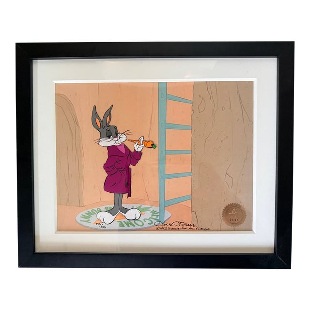1992 Chuck Jones "Home Sweet Home" Signed Bugs Bunny Cel, Framed For Sale