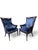 Hollywood Regency Vintage Regency Revival Style Wingback Chairs Attributed to Grossfeld House Newly Reupholstered – Pair For Sale - Image 3 of 11