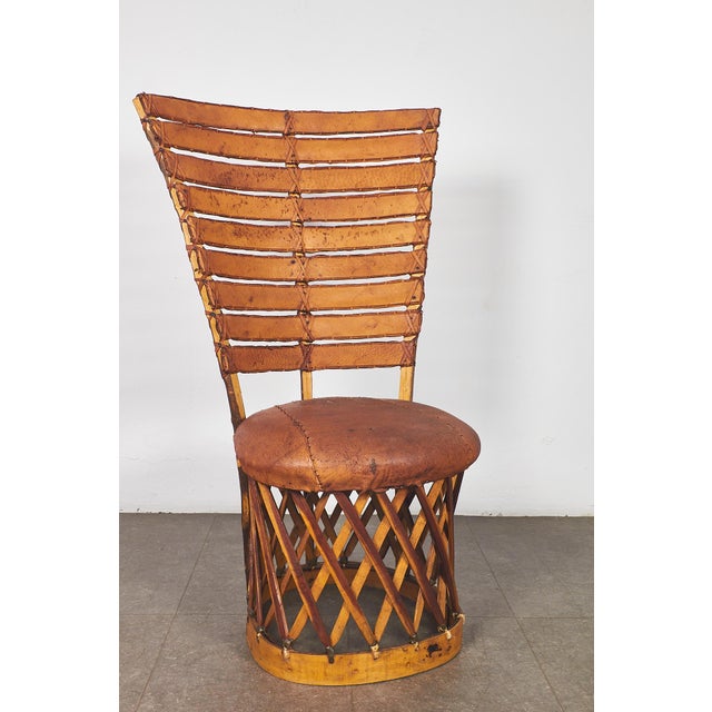 Vintage Chairs in Wood and Leather, 1960s, Set of 3 For Sale - Image 12 of 17