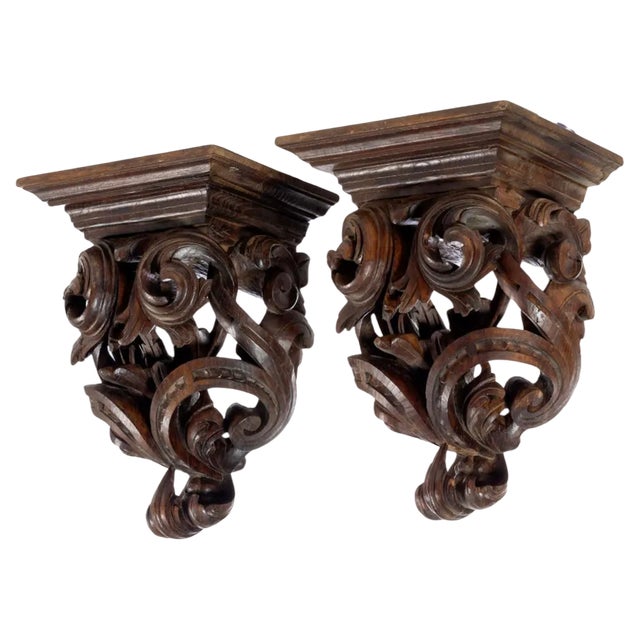 Antique Portuguese Corbels, Set of 2 For Sale