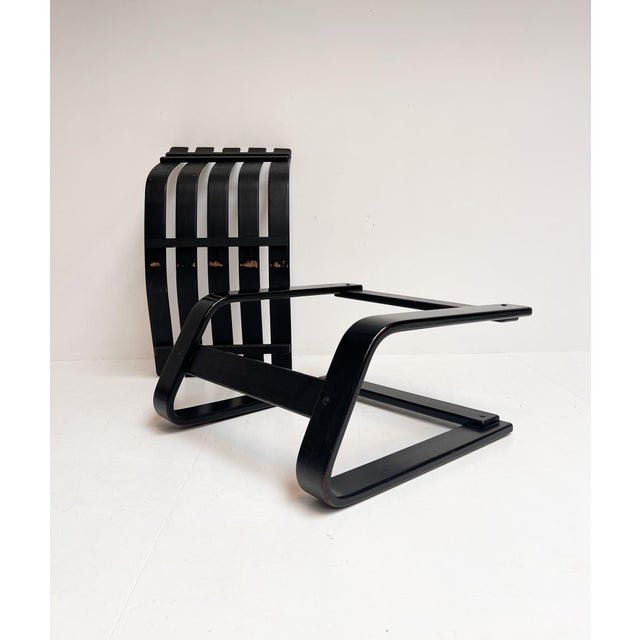 Reupholstered Cognac Coloured Lounge Chair, 1960s For Sale - Image 12 of 18