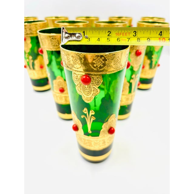 Mid 20th Century Mid-Century Modern Stunning Italian Cocktail Glasses ~ Set of Twelve For Sale - Image 11 of 12