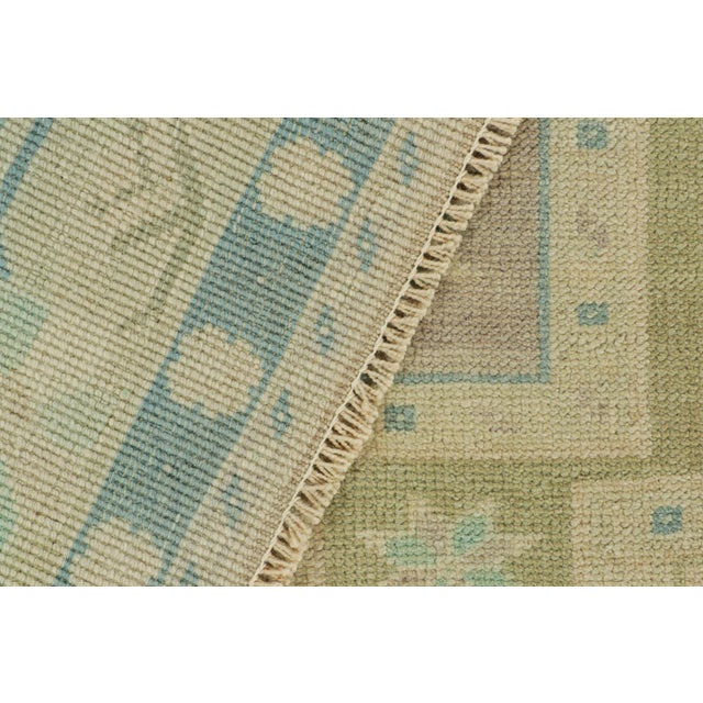 Textile Vintage Turkish Rug in Blue, With Geometric Patterns, From Rug & Kilim For Sale - Image 7 of 8