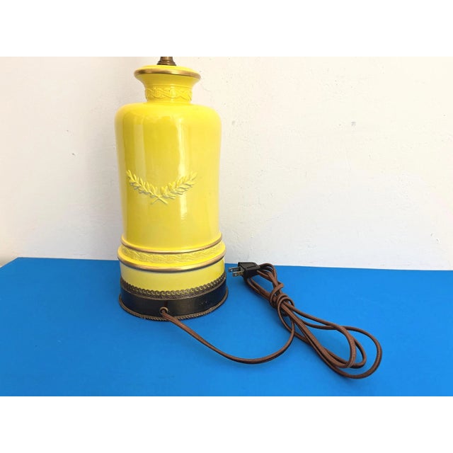 1940s Coat of Arms Lamp & Shade For Sale - Image 15 of 17