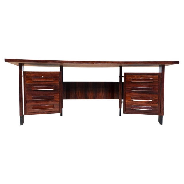 Mid-Century Modern Desk in Wood, Italy, 1960s For Sale - Image 17 of 17