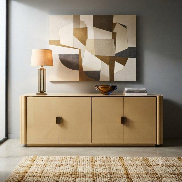 Sideboard designed by Alain Delon in the 1970s, an expression of sophisticated and timeless design. Made of lacquered...