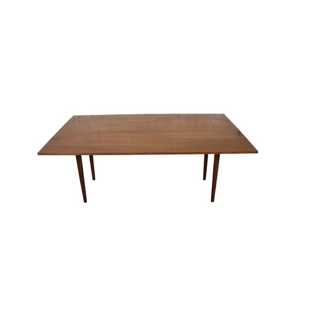 This stunning solid wild black cherry table was made by Henkel-Harris Co. in Winchester Virginia. It has meek antique...
