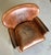 Vintage Brazilian Leather Armchair with Antique Brass Studs For Sale - Image 11 of 17