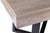 Contemporary Oak Top in Ruffino on Cross Design Ebony Patina Steel Base For Sale - Image 3 of 5