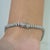 1980s Vintage Style Pavé Set White Zircon Tennis Bracelet in Sterling Silver 7 Inch For Sale - Image 10 of 14
