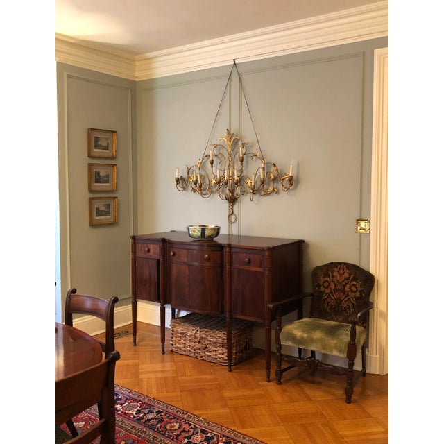 Circa 1960 Eleven-Arm Palladio Style Tole Wall Sconce For Sale - Image 4 of 12