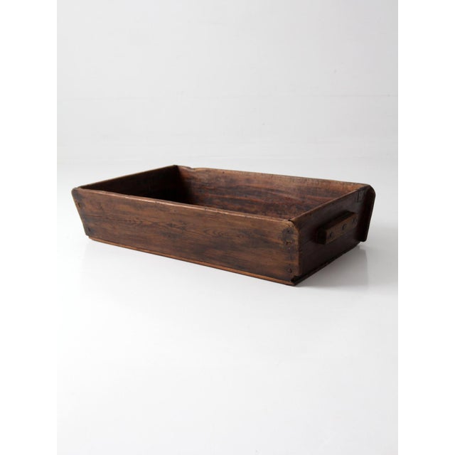 Antique Primitive Wood Dough Tray For Sale - Image 13 of 18