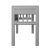 Contemporary Colony Desk, Light Gray For Sale - Image 3 of 9