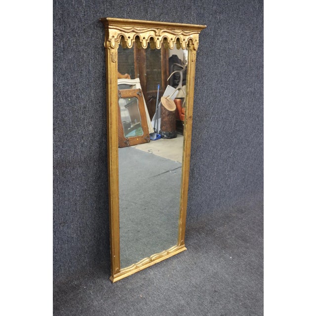 Traditional Cathedral Style Gilded Mirror For Sale - Image 3 of 7