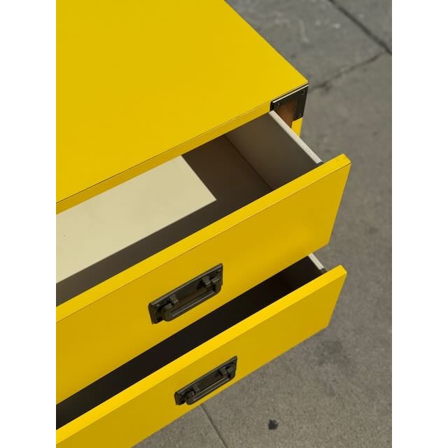 1960's Colormates Style Yellow Chest of Drawers For Sale - Image 13 of 13