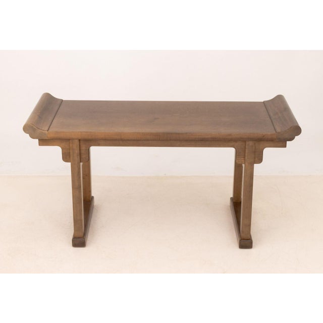 Asian Asian Modern Wood Console Table For Sale - Image 3 of 10