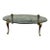 1970s Hollywood Regency P. E. Guerin Style Brass and Glass Cocktail Table For Sale