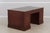 English Mahogany 3 Panel Leather Top Executive Desk For Sale - Image 15 of 16