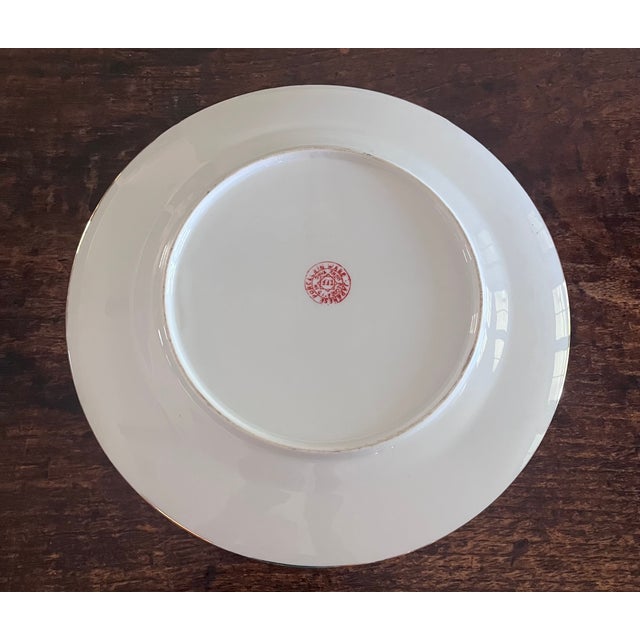 Vintage Japanese Porcelain Famille Rose Peach & Bat Plates - Set of 4 (10.25") For Sale - Image 10 of 11