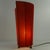 Vintage Red Velvet Table Lamp, 1980s For Sale - Image 9 of 12