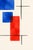 Paper Midcentury Modern Abstract Art Print – Blue, Red and Yellow Geometric Design, 16" X 24" For Sale - Image 7 of 8
