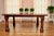 Brown Farmhouse Handcrafted Rectangular Planked-Top Dining Table For Sale - Image 8 of 11